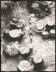 Wykopaliska w Śremie, 1994 rok; © B. Walkiewicz