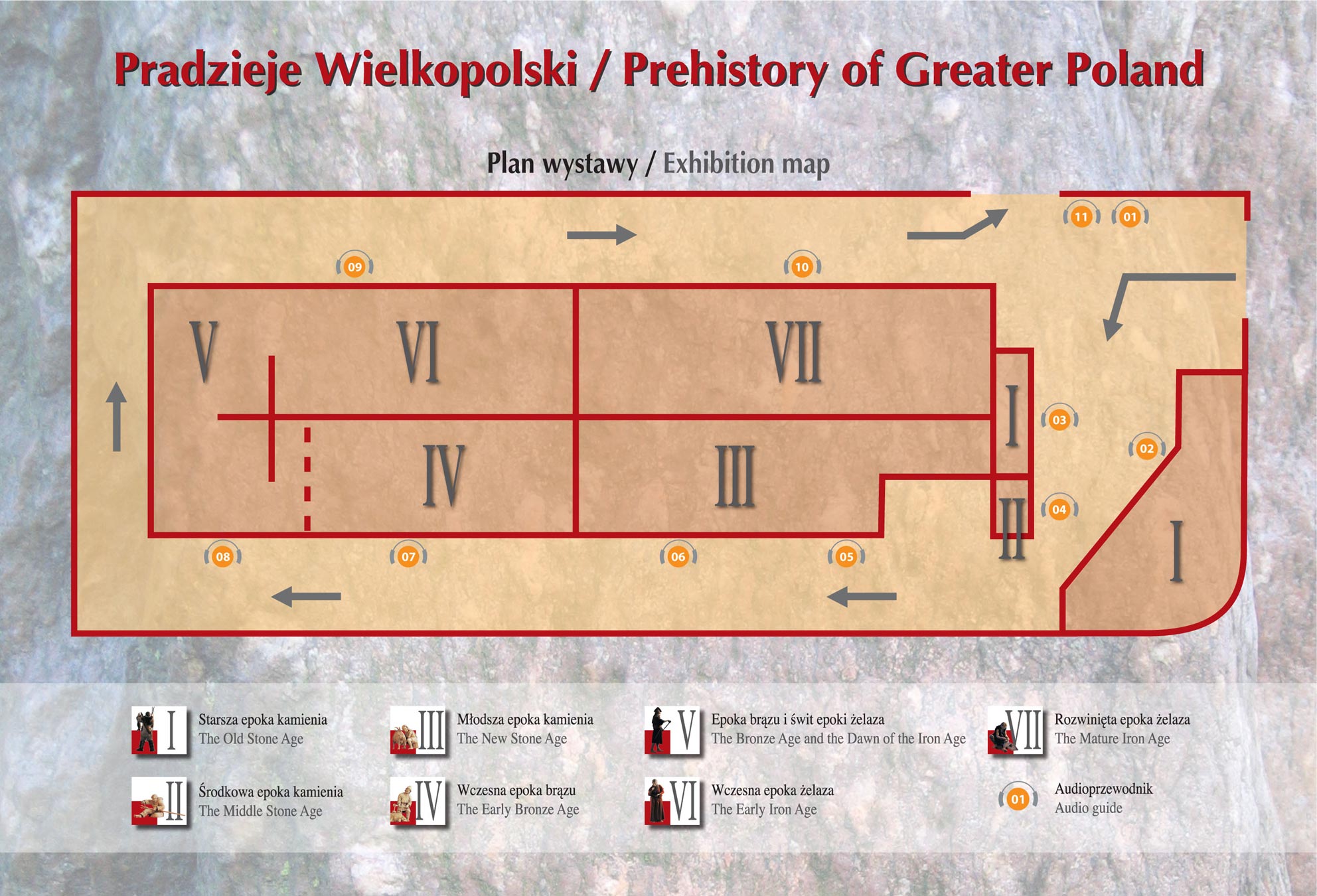 Prehistory of Wielkopolska (Greater Poland) - Exhibition plan